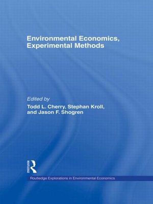cover image of Environmental Economics, Experimental Methods
